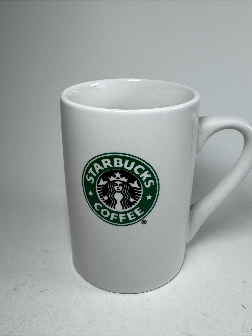 Starbucks Coffee Mug 10oz 2008 Classic Logo White Green Ceramic